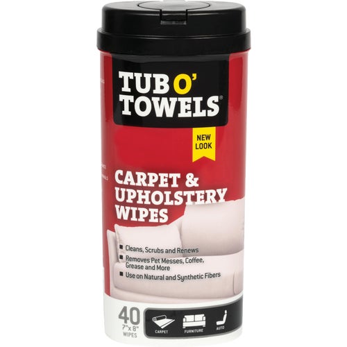 TW40-CP Tub O Towels Carpet/Upholstery Scrubbing Wipes