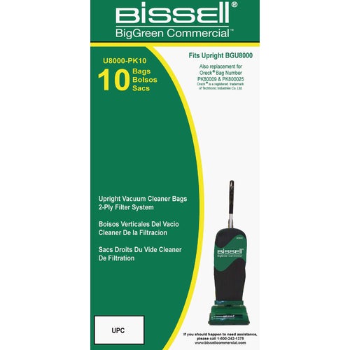 U8000-PK10 Bissell BigGreen Commercial Vacuum Bag