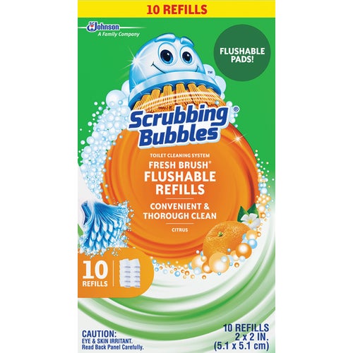 907 Scrubbing Bubbles Fresh Brush Toilet Wand Refill