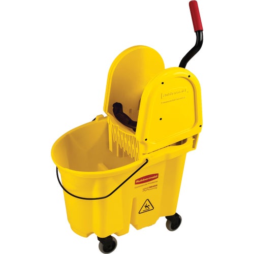 FG757788YEL Rubbermaid Commercial WaveBrake Down Press Combo Mop Bucket