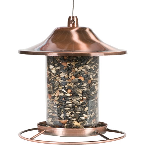 312C Perky-Pet Small Copper Panorama Bird Feeder