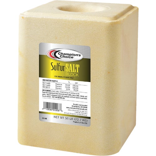 100012612 Champions Choice Sulfur Salt Block