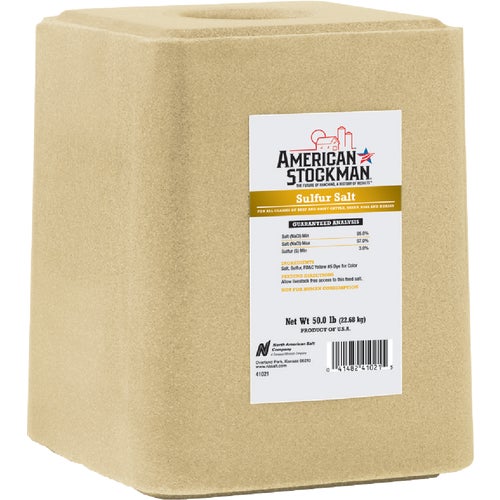 41021 Amerian Stockman Sulfur Salt Block