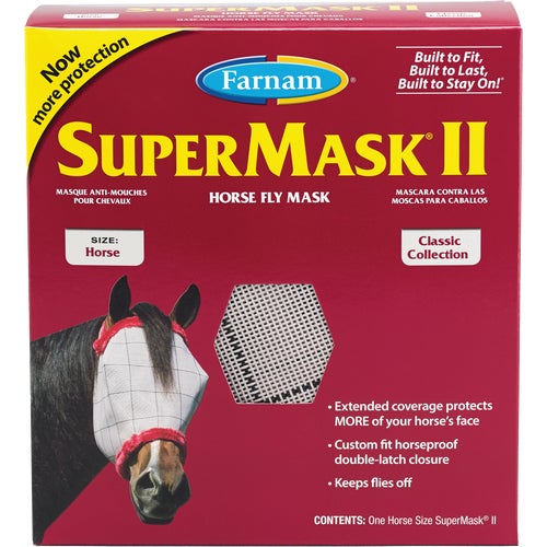 100526865 SuperMask II Standard Horse Fly Mask 100526865, fly, horse, mask