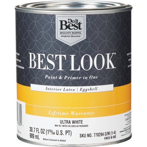 HW34W0726-20 Best Look Latex Paint & Primer In One Eggshell Interior Wall Paint