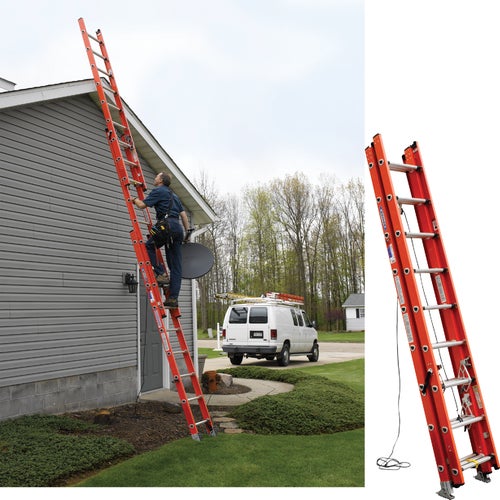 D6224-3 Werner Type IA Compact Fiberglass Extension Ladder