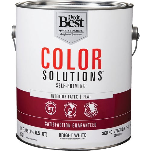 CS46B0848-16 Do it Best Color Solutions Latex Self-Priming Flat Interior Wall Paint