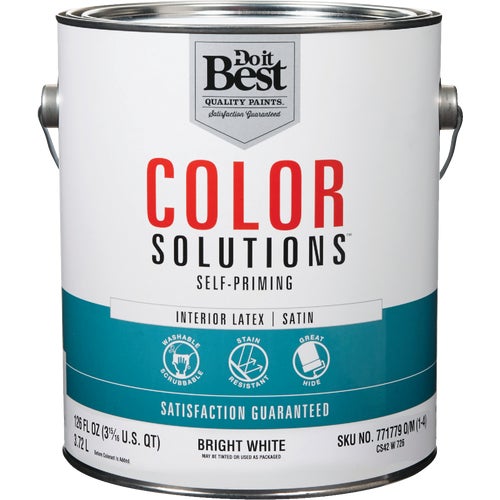 CS42W0726-16 Do it Best Color Solutions Latex Self-Priming Satin Interior Wall Paint