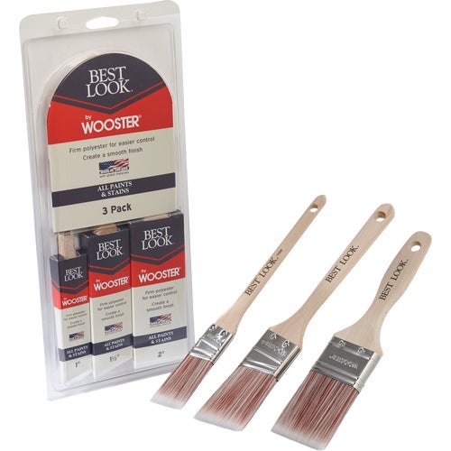 D4025 Best Look By Wooster 3-Piece Paint Brush Set