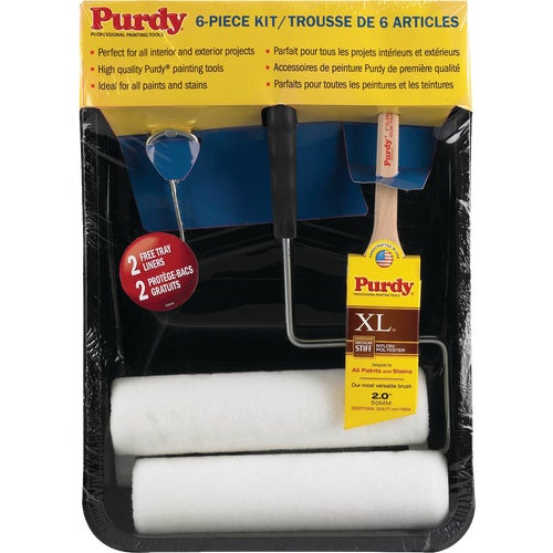 144811000 Purdy 6-Piece Painters Roller & Tray Set