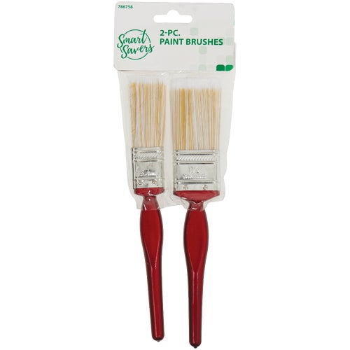 80026 Smart Savers 2-Piece Polyester Assorted Paint Brush Set