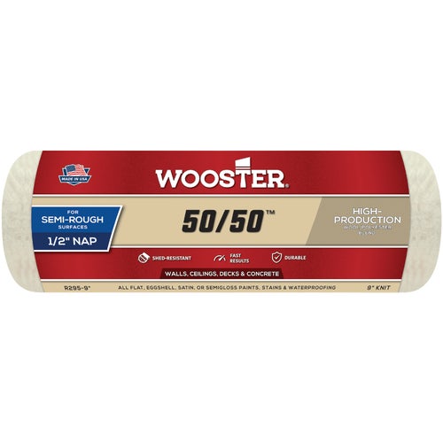 R295-9 Wooster 50/50 Knit Fabric Roller Cover