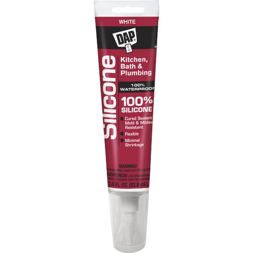 750 Dap Kitchen & Bath 100% Rubber Silicone Sealant