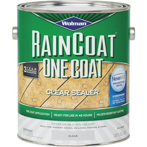 12386 Wolman RainCoat One Coat Alkyd/Oil Base Clear Sealer