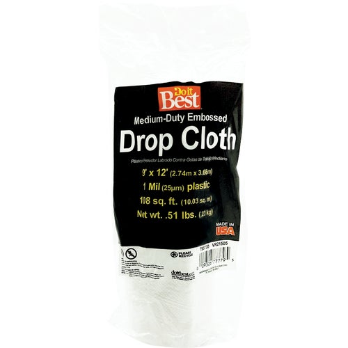 P115RDBEM Do it Best Embossed Plastic Drop Cloth