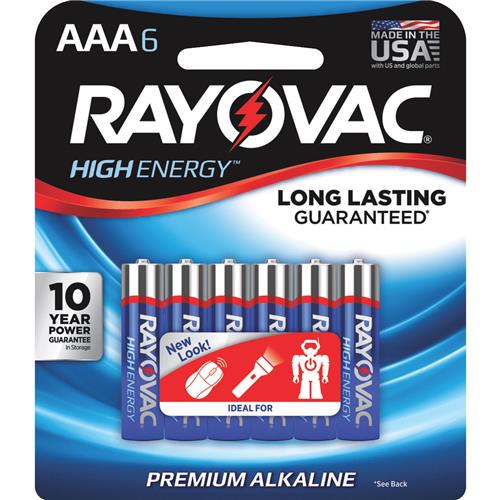 824-30PPTK Rayovac High Energy AAA Alkaline Battery