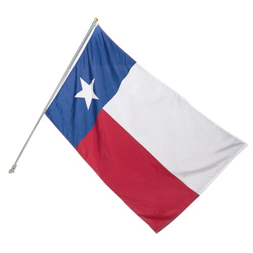 TEX1-1 Valley Forge Texas State Flag 6 Ft. Pole Kit