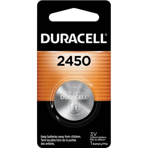 44287 Duracell 2450 Lithium Coin Cell Battery