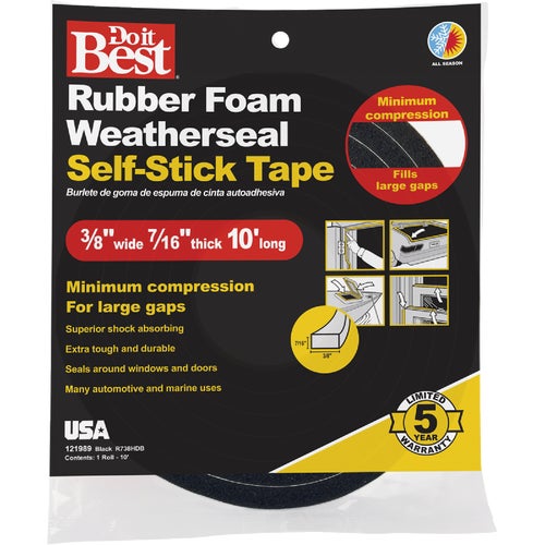 R738HDB Do it Best Foam Rubber Weatherstrip