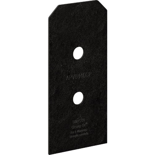 APVB44DSP Simpson Strong-Tie Outdoor Accents Avant Collection ZMAX, Black Post Base Side Plate