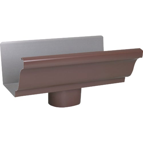 1901019 Amerimax 4 In. Galvanized Steel Gutter End with Outlet