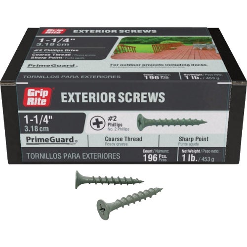 PTN114S1 Grip-Rite PrimeGuard Ten Phillips Deck Screws