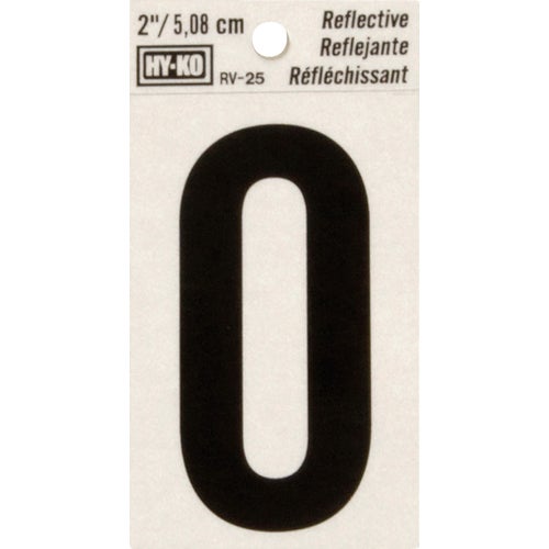 RV-25/O Midwest Fastener Hy-Ko Vinyl Reflective Letter O