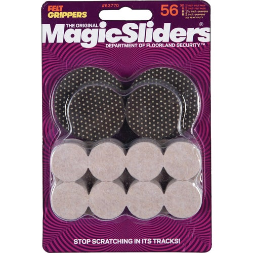 63770 Magic Sliders Self Adhesive Felt Furniture Pad