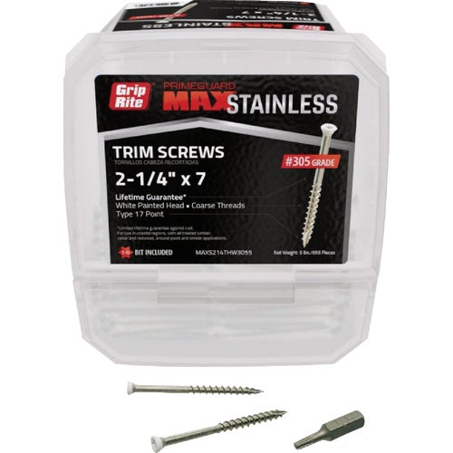 MAXS214THW3055 Grip-Rite Max Stainless Steel Deck Screws