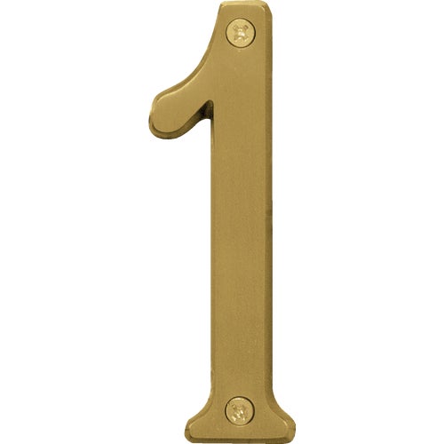 BR-43BB/1 Midwest Fastener Hy-Ko Brushed Brass House Number