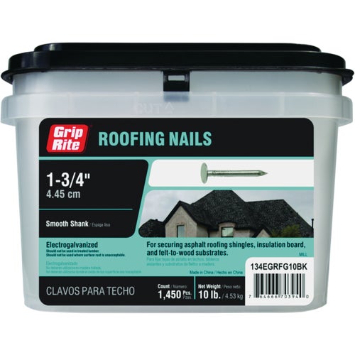 134EGRFG10BK Grip-Rite Electrogalvanized Roof Nail