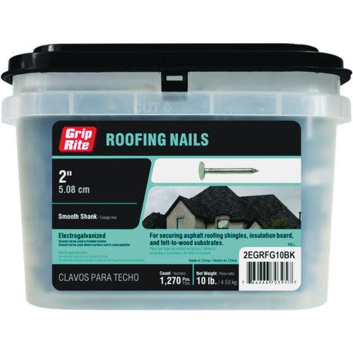 2EGRFG10BK Grip-Rite Electrogalvanized Roof Nail