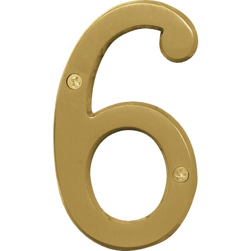 BR-43BB/6 Midwest Fastener Hy-Ko Brushed Brass House Number