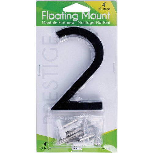 FM-4BK/2 Midwest Fastener Hy-Ko Black Floating Mount House Number