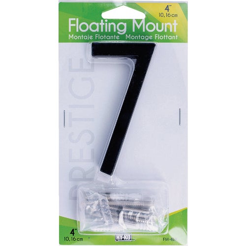 FM-4BK/7 Midwest Fastener Hy-Ko Black Floating Mount House Number