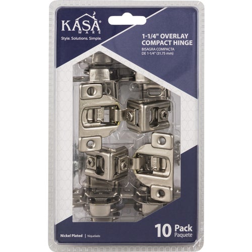 KFHCN114-A-10 Hardware Resources KasaWare Overlay Soft Close Compact Hinge