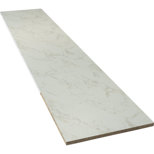 160444 VT Industries Stretta Laminate White Marble Countertop