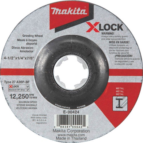 E-00424 Makita X-LOCK Metal Grinding Cut-Off Wheel