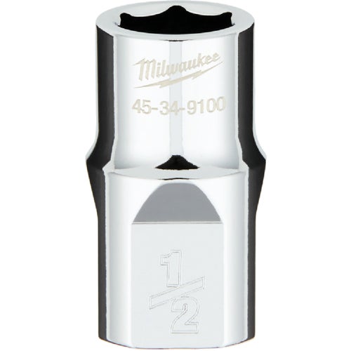 45-34-9100 Milwaukee 1/2 In. Drive Socket w/FOUR FLAT Sides