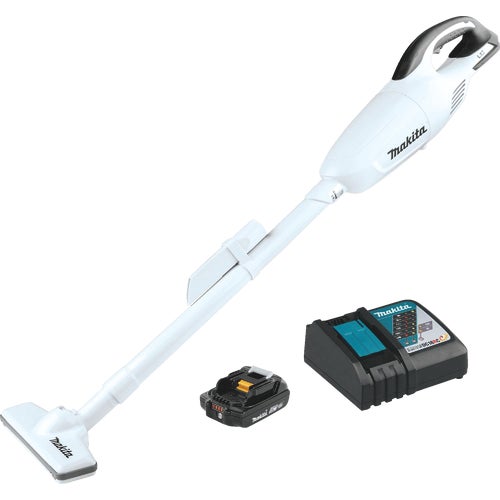 XLC02RB1W Makita 18V Cordless Bagless Stick Vacuum Cleaner Kit