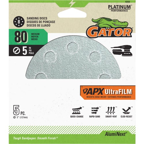 9203 Gator 5 In. Vented Sanding Disc