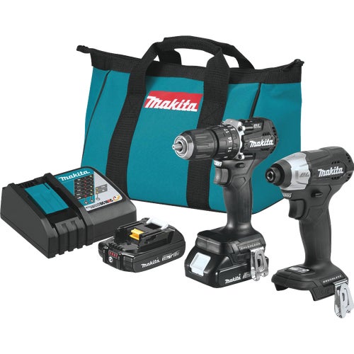 CX205RB Makita 2-Tool Sub-Compact Hammer Drill/Driver & Impact Driver Cordless Tool Combo Kit