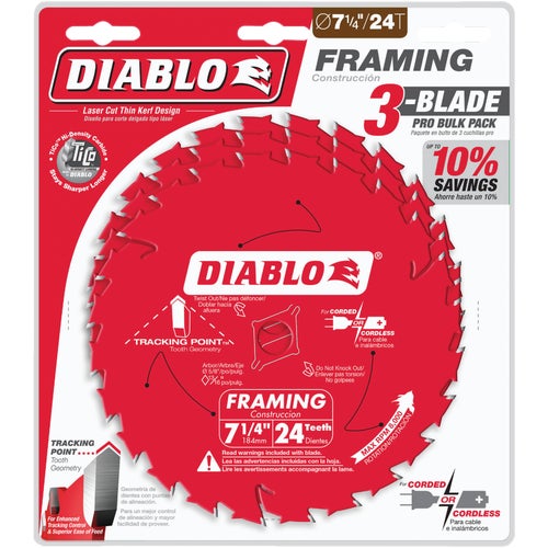 D0724X3 Diablo Circular Saw Blade