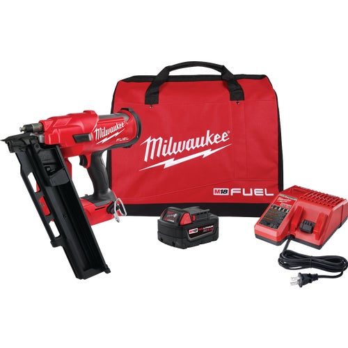 2744-21 Milwaukee M18 FUEL Lithium-Ion Brushless 21 Degree Framing Nailer Kit