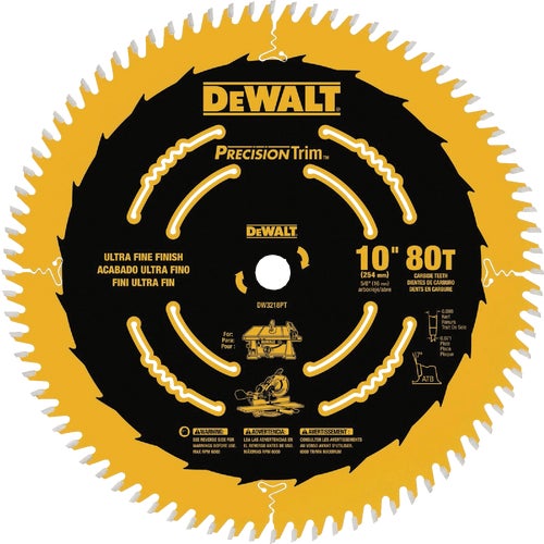 DWA11080 DEWALT Precision Trim Circular Saw Blade