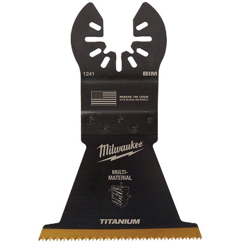 49-25-1241 Milwaukee OPEN-LOK Titanium Enhanced Bi-Metal Multi-Material Oscillating Blade