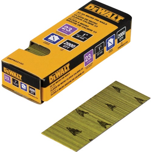 DWPN23100 DEWALT 23-Gauge Collated Pin Nails