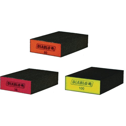 DFBBLOCAST03G Diablo Flat Edge Sanding Sponge Assortment