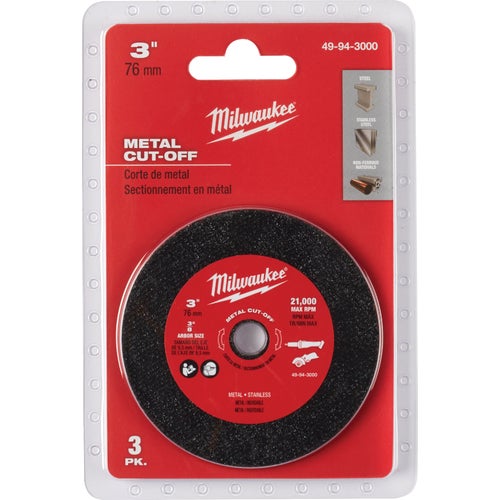 49-94-3000 Milwaukee 3 In. Cut-Off Wheel