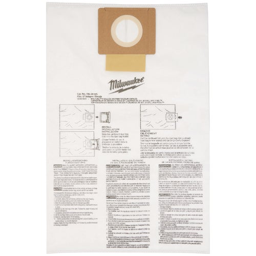 49-90-1979 Milwaukee 5-Pack Fleece Vacuum Bag